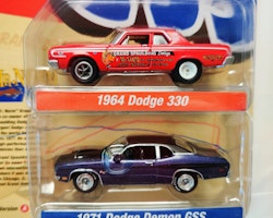 Skala 1/64 Mr Norm's Dodge 330 64' Dodge Demon GSS 71'- Johnny Lightning