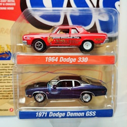 Skala 1/64 Mr Norm's Dodge 330 64' Dodge Demon GSS 71'- Johnny Lightning