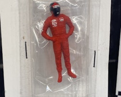 Skala 1/43, 0-scale figure, Emerson Fittipaldi in red overalls fr Cartrix