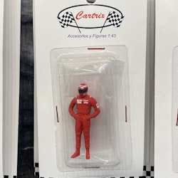 Skala 1/43, 0-scale figure, Nicky Lauda in red overalls fr Cartrix