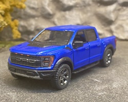 Skala 1/43 (1/46) Ford F-150 Raptor 2022' Blue fr Kinsmart