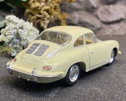 Skala 1/32 Porsche 356 B Carrera 2, light yellow/creme-white fr Kinsmart