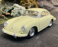 Skala 1/32 Porsche 356 B Carrera 2, light yellow/creme-white fr Kinsmart