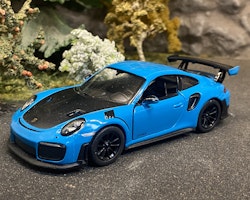 Skala 1/36 Porsche 911 GT2 RS Miamiblue fr Kinsmart