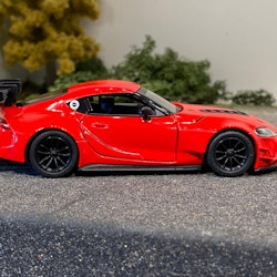 Skala 1/36 TOYOTA GR SUPRA - Racing Concept, Red fr Kinsmart