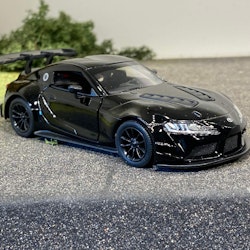 Skala 1/36 TOYOTA GR SUPRA - Racing Concept, Black fr Kinsmart