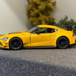 Skala 1/36 TOYOTA GR SUPRA - Racing Concept, Yellow fr Kinsmart