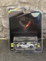 Skala 1/64 Chevrolet Corvette C8 Stingray 22', Silver fr Greenlight "Exclusive"