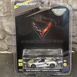 Skala 1/64 Chevrolet Corvette C8 Stingray 22', Silver fr Greenlight "Exclusive"