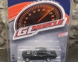 Skala 1/64 Chevy Nova 69' Matte Black "GL Muscle" fr Greenlight