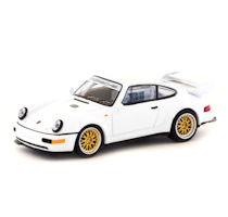 Skala 1/64 Porsche 911 RSR 3.8 White fr Schuco + Tarmac Works - COLLAB64