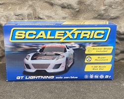 Skala 1/32 Analog Slotcar - GT Lightning, Light blue w stickers