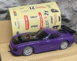 Skala 1/32 Analog Slotcar - GT Lightning, Purple w stickers