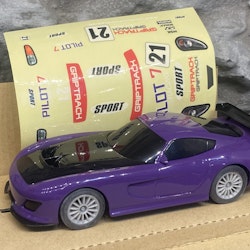 Skala 1/32 Analog Slotcar - GT Lightning, Purple w stickers