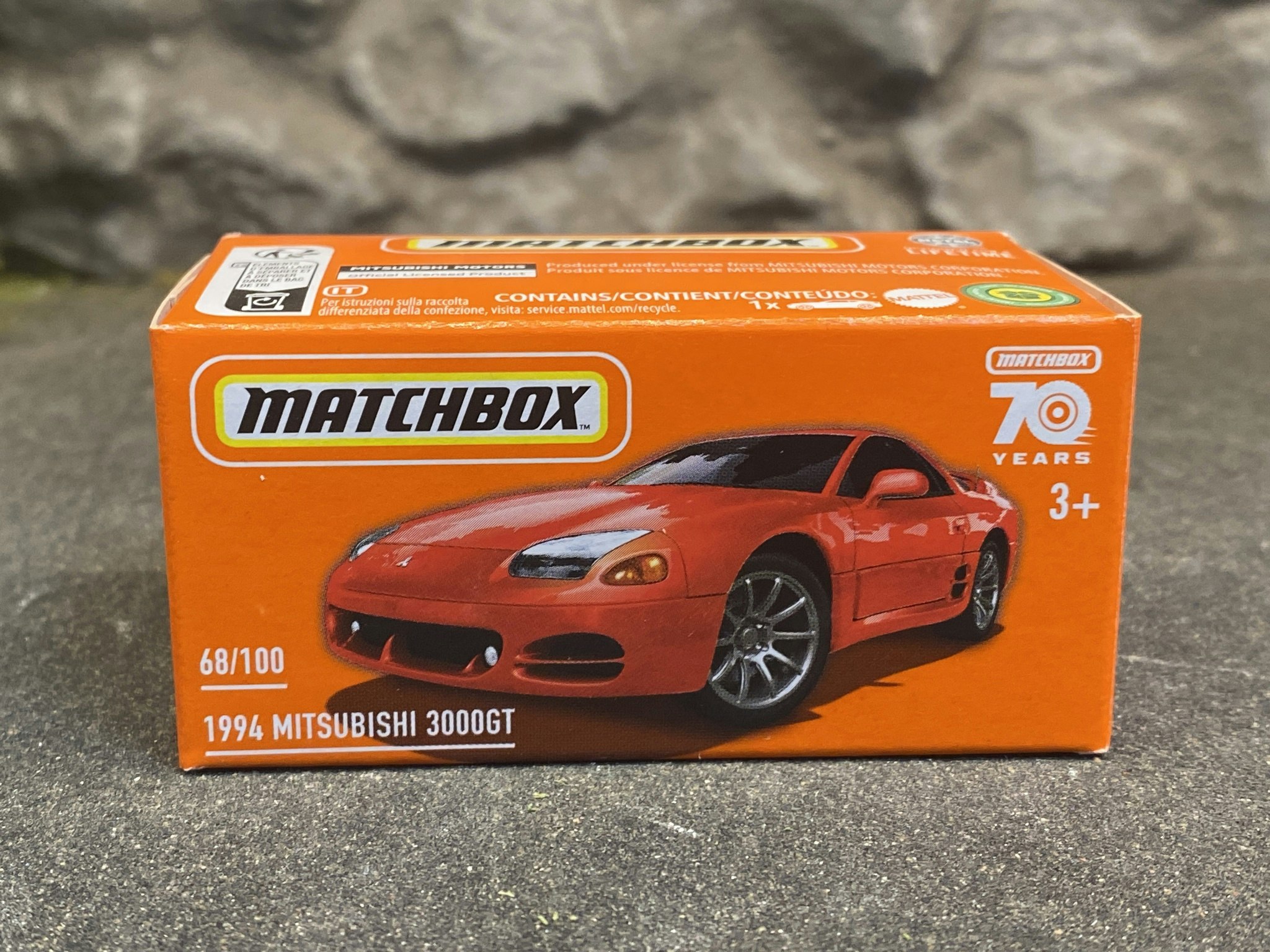 Skala 1/64 Matchbox 70-years: Mitsubishi 3000GT 94', Red