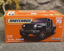 Skala 1/64 Matchbox 70-years: Jeep Gladiator 20', Black