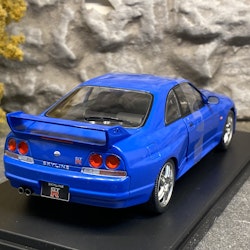 Skala 1/24 Nissan Skyline GT-R (R33), blue fr WhiteBox