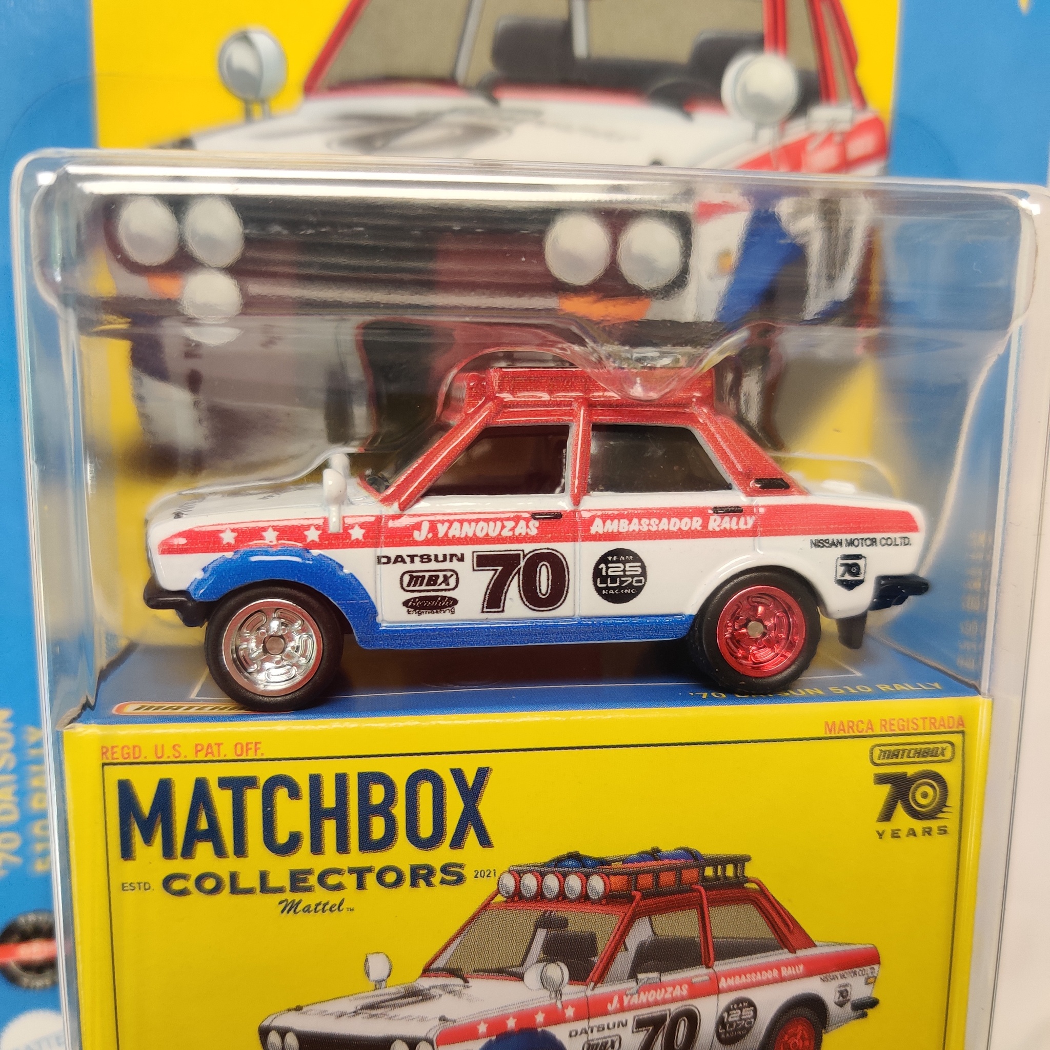 Skala 1/64 MATCHBOX - Collectors - Datsun 510 Rally 70'