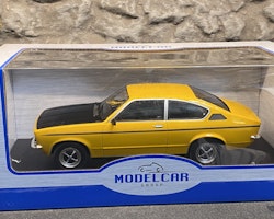 Skala 1/18 Opel Kadett C Coupe, orange w blk hood 1975 fr MCG/Model Car Group