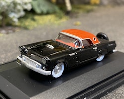 Skala 1/87 Ford Thunderbird, black/red, 1956 fr Oxford