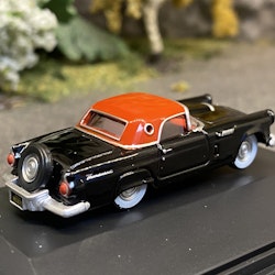 Skala 1/87 Ford Thunderbird, black/red, 1956 fr Oxford