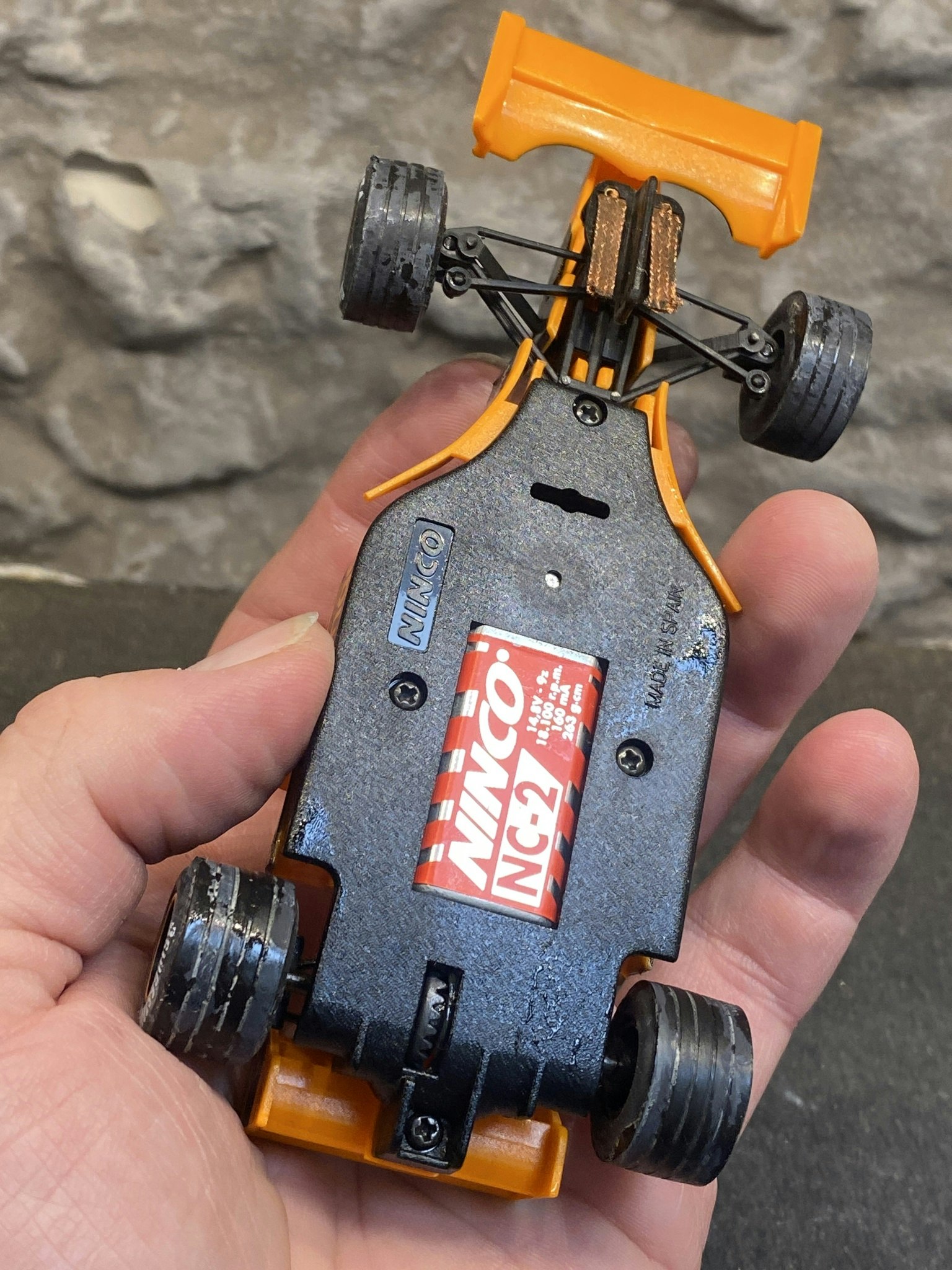 Skala 1/32 Begagnad/Used an. slotcar: Arrows 2000 w steering (NC-2 Engine) fr Ninco