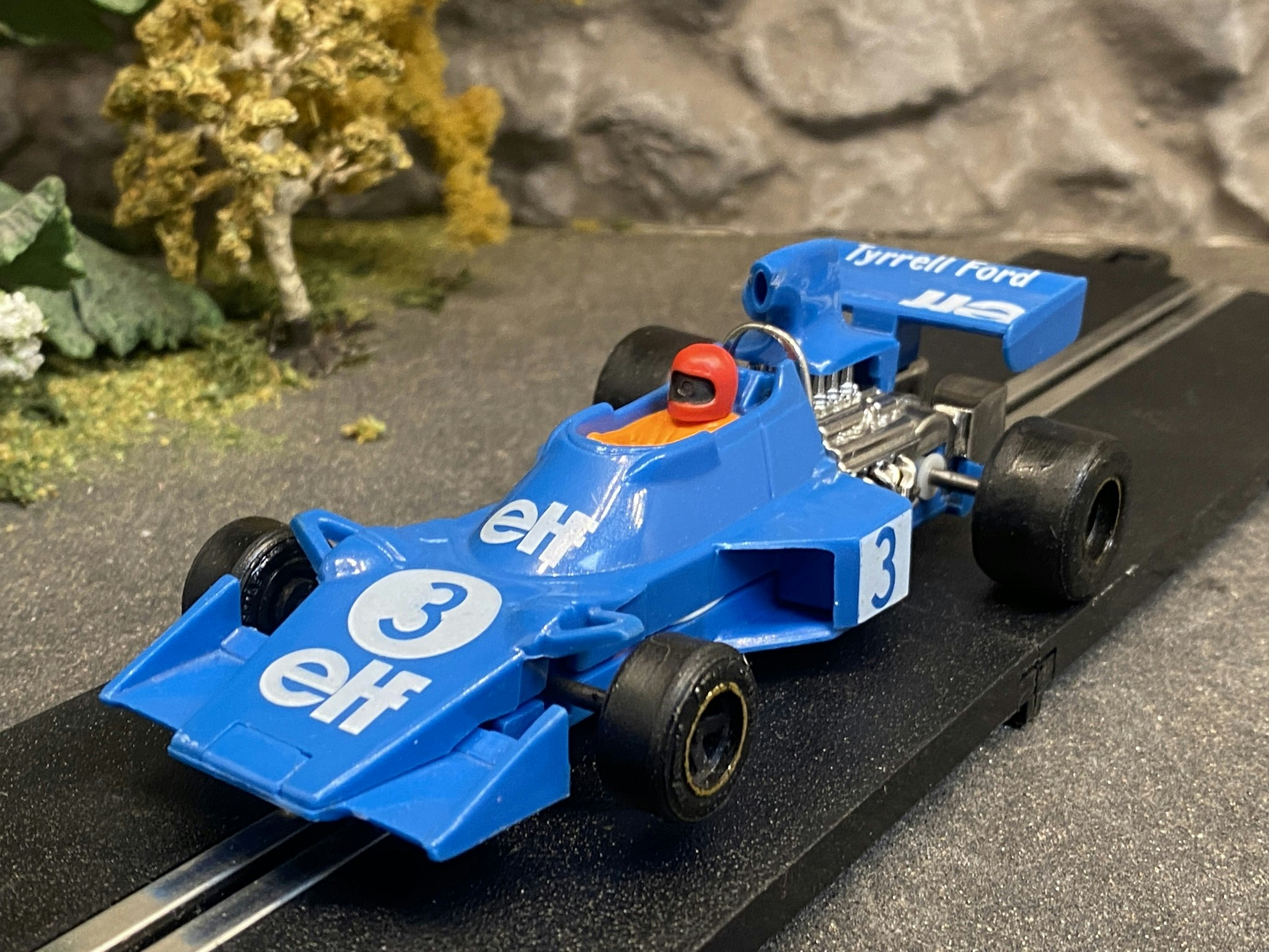 Skala 1/32 Begagnad/Used Analouge slotcar: Tyrell/Ford 75' fr Scalextric