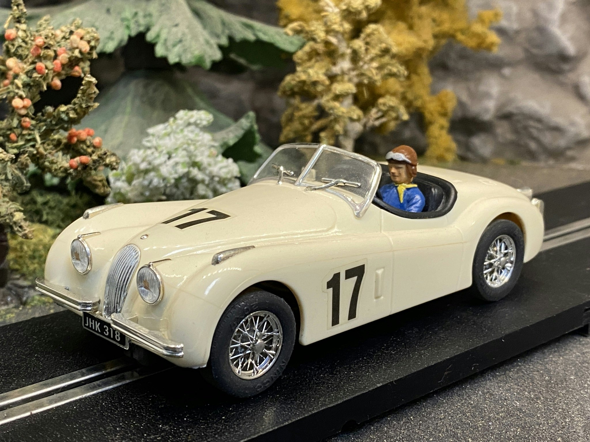 Skala 1/32 Begagnad/Used Analouge slotcar: Jaguar XK-120 fr Ninco