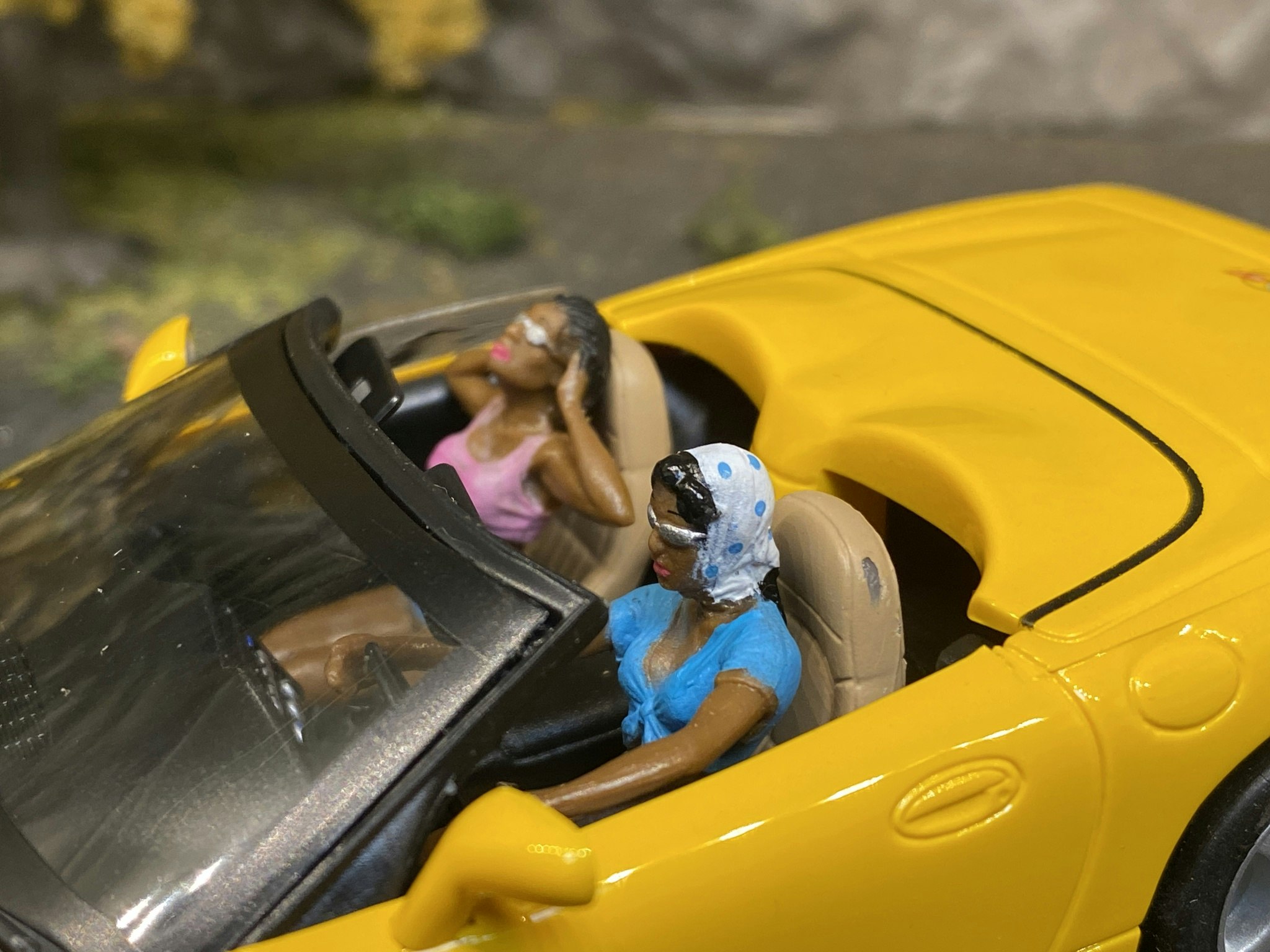 Skala 1/32 Analog FLY slotcar/ Bil t Bilbana: Chevrolet Corvette C5 Z06, Yellow Convertible