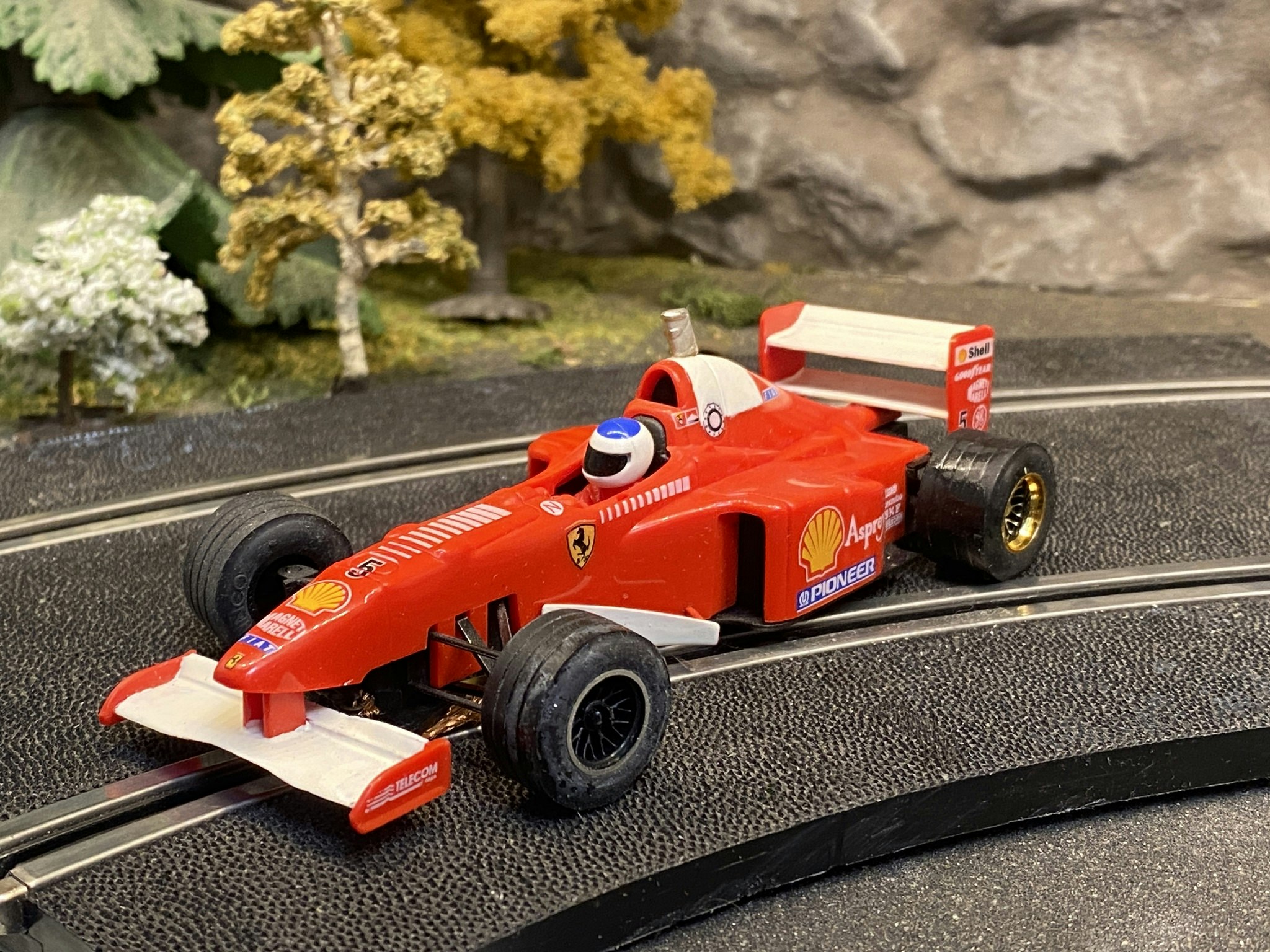 Skala 1/32 Begagnad/Used an. slotcar: Ferrari F310B w steering NC-2 Engine fr Ninco