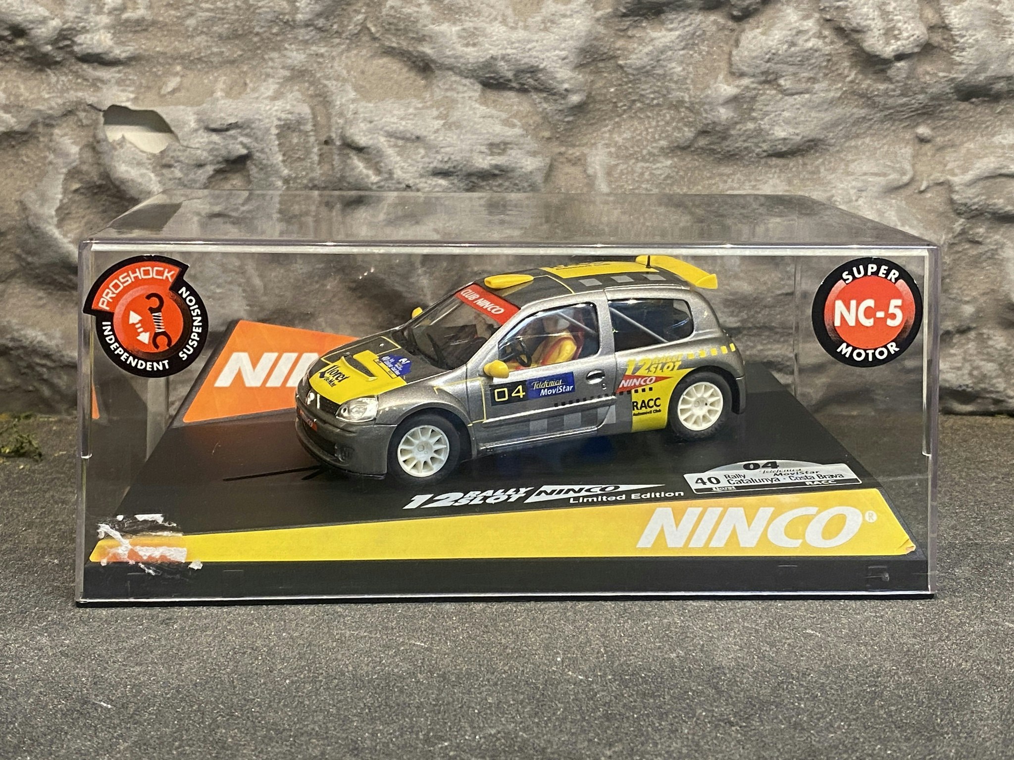 Skala 1/32 Analog Slotcar: Renault Clio " Catalunya Costa Brava 2004 - 50353 fr NINCO