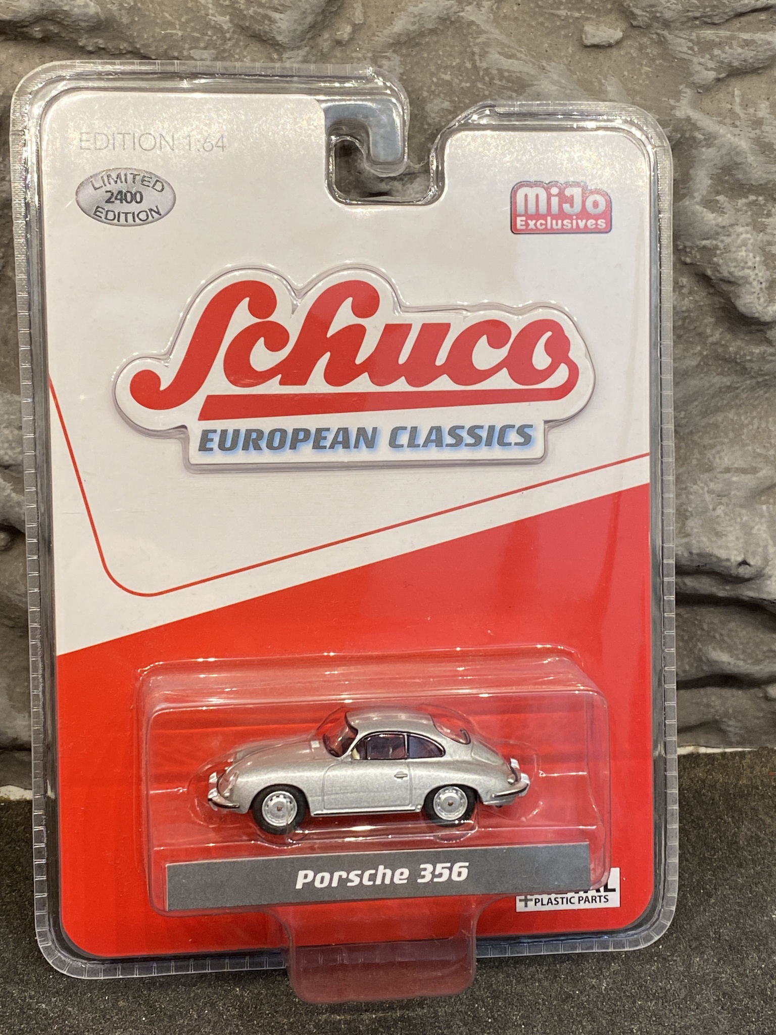 Skala 1/64 Porsche 356, Silver fr Schuco / MiJo Exclusive