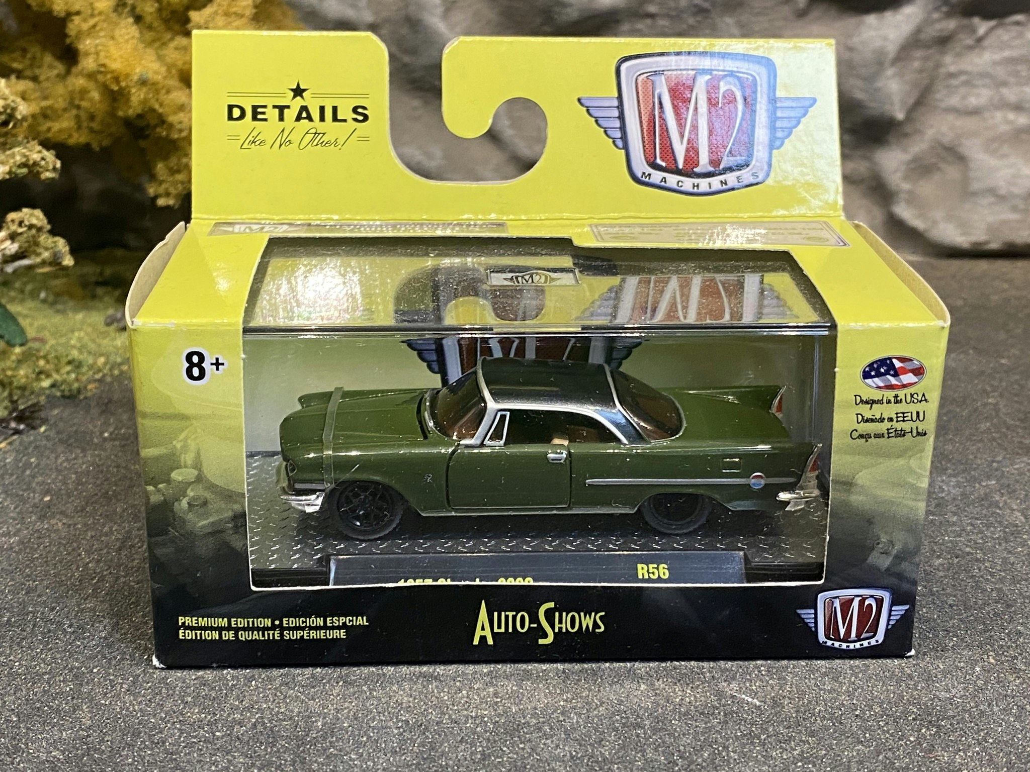 Skala 1/64 Chrysler 300C 1957' Green fr M2 Machines