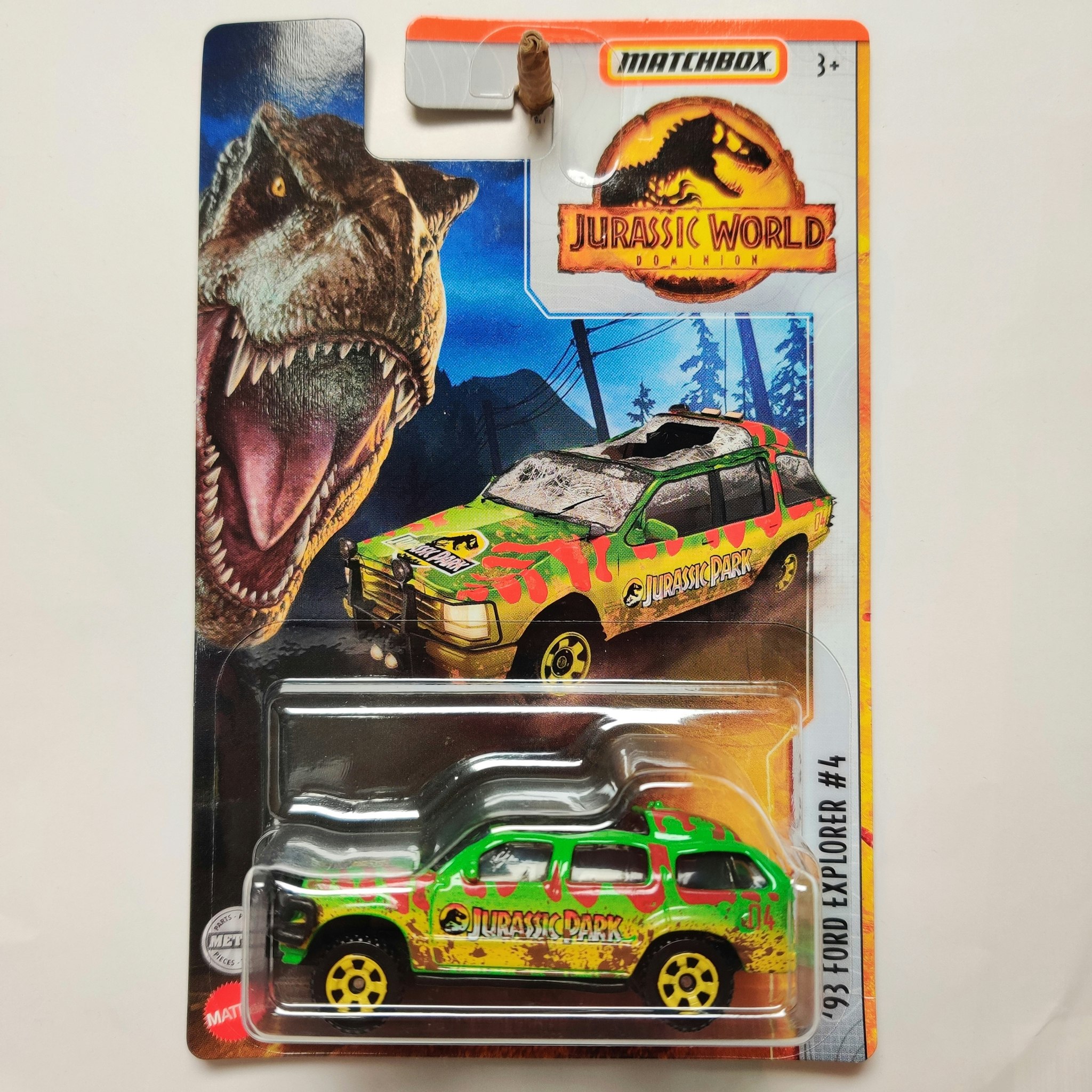 Skala 1/64 Matchbox: Ford Explorer 1993 #4 "Jurassic World"