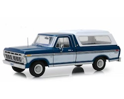 Skala 1/18 1975 Ford F-100, Blue/white fr Greenlight