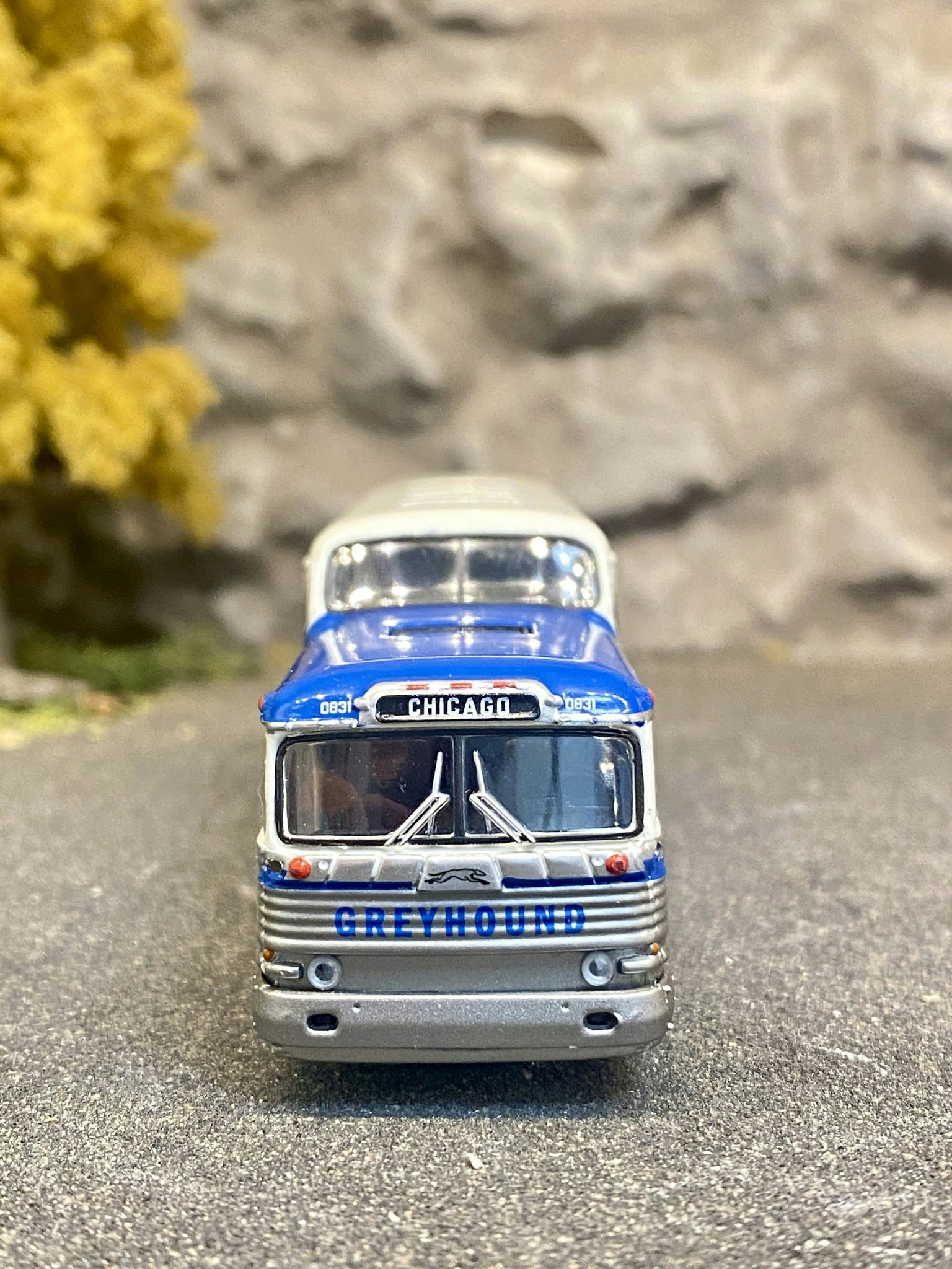 Skala 1/87 Greyhound Scenicruiser Bus "Greyhound" fr Brekina