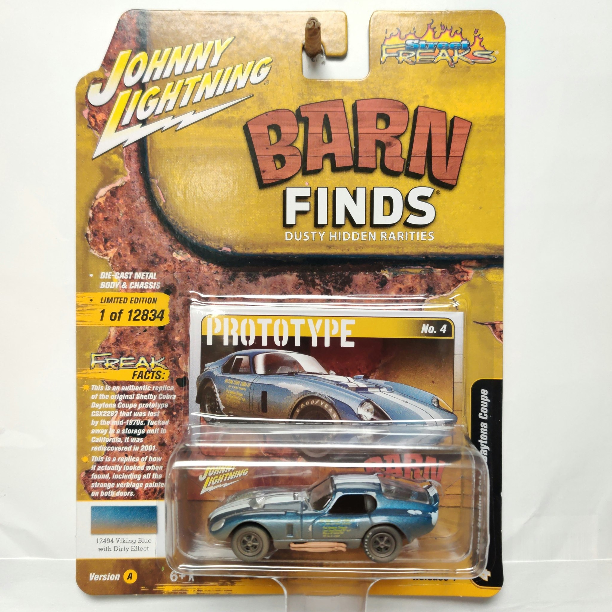 Skala 1/64 - Shelby Cobra Daytona Coupe 64' "Barn Finds" Rel.1 fr Johnny Lightning
