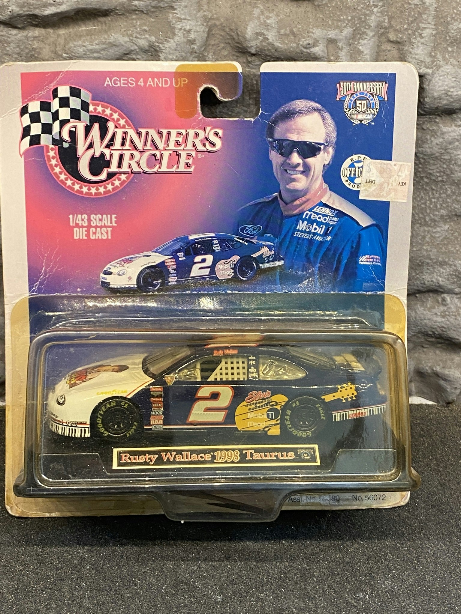 Skala 1/43, Rusty Wallace, 1998, Ford Taurus fr Kenner
