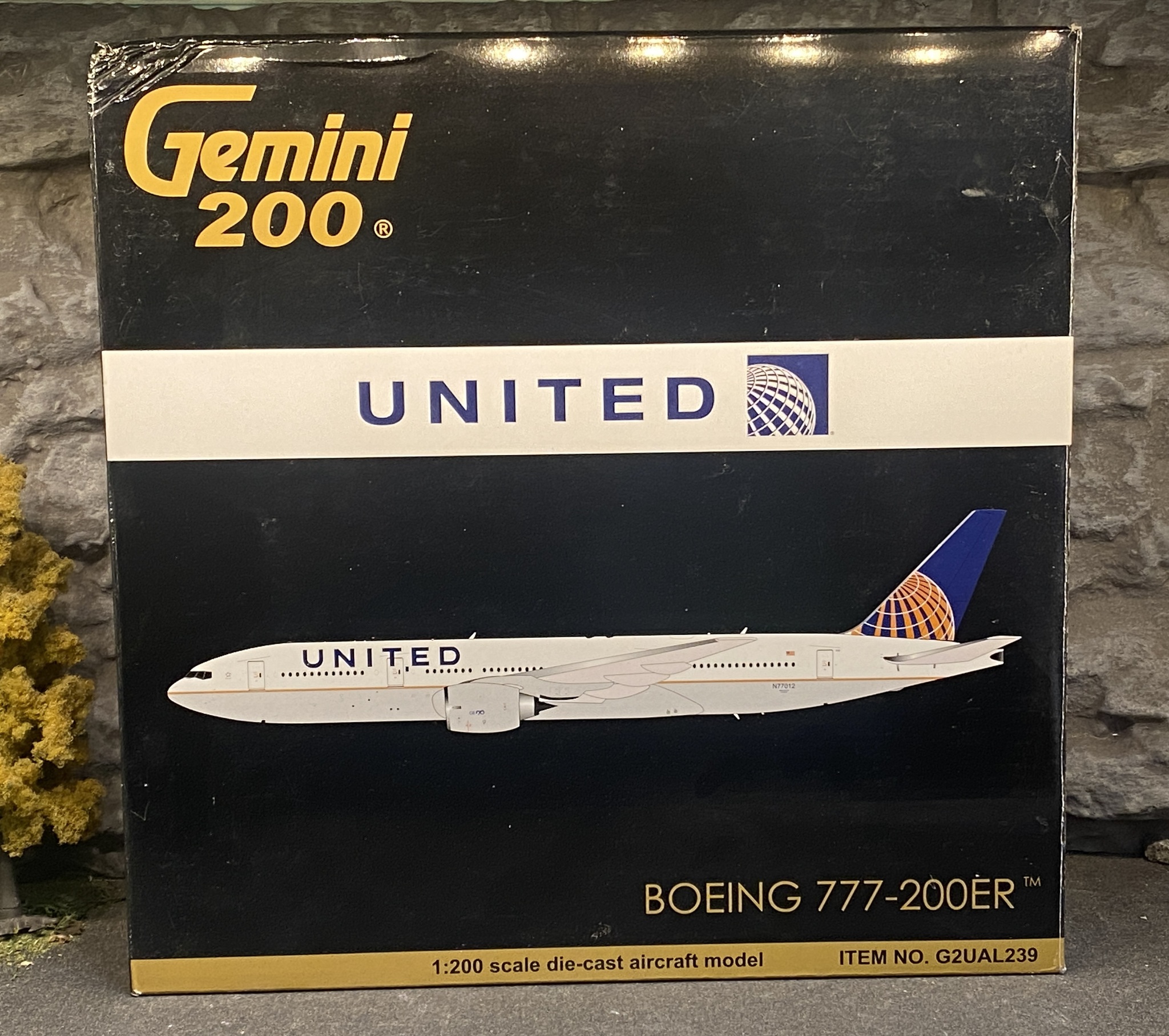 Scale 1/200 Boeing 777-200ER "United" Art nr G2UAL239 fr Gemini 200