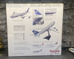Scale 1/200 Boeing 747-400 "United Airlines" 550161 fr Herpa Wings