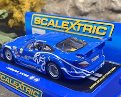 Scale 1/32 Analogue Slotcar - Jaguar XKRS, "Rocket Motorsports" blue fr Scalextric