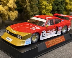 Scale 1/32 An. Slotcar: Ford Capri Zakspeed - Gr 5 Gold Leaf #12 fr Sideways Racer