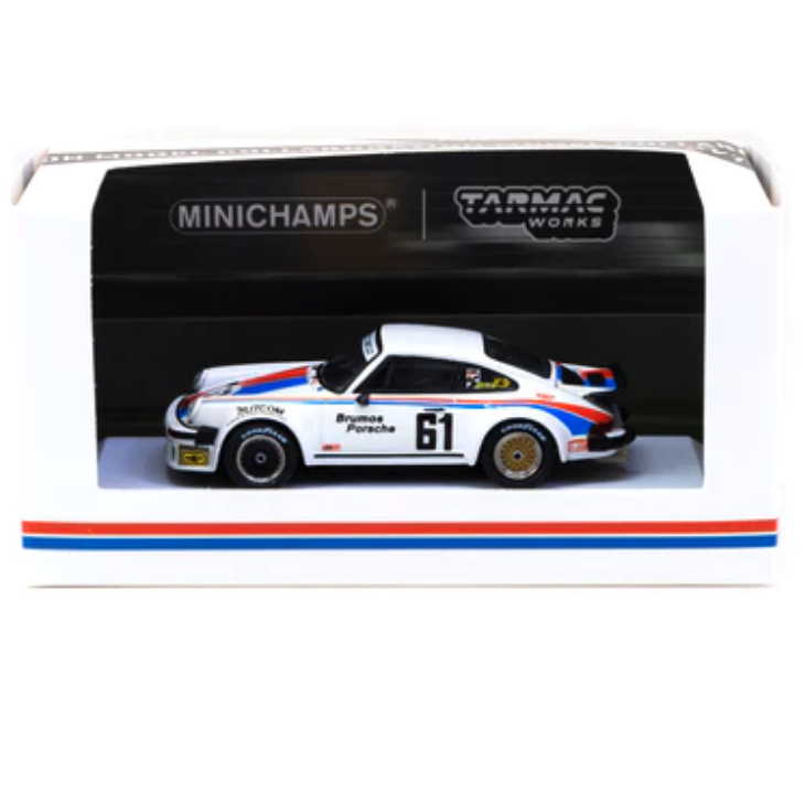Skala 1/64 Porsche 934, Brumos R, Daytona 24h 77 #61 fr Minichamps/Tarmac Works