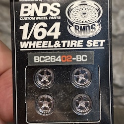 Skala 1/64 BNDS - Custom Wheel -  Wheel & Tire set: BC26402BC