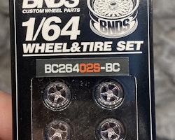Skala 1/64 BNDS - Custom Wheel -  Wheel & Tire set: BC26402S-BC