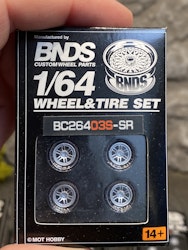 Skala 1/64 BNDS - Custom Wheel -  Wheel & Tire set: BC26403S-SR