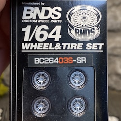 Skala 1/64 BNDS - Custom Wheel -  Wheel & Tire set: BC26403S-SR