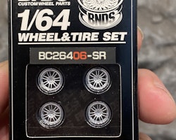 Skala 1/64 BNDS - Custom Wheel -  Wheel & Tire set: BC26406-SR