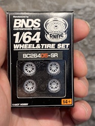 Skala 1/64 BNDS - Custom Wheel -  Wheel & Tire set: BC26405-SR