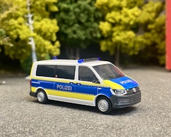 Skala 1/87 - NEW!!! - Volkswagen T6 "Polizei" (D) Brandenburg Police fr Rietze